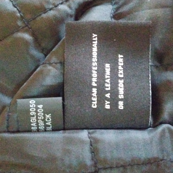 Black leather jacket men's size medium - Picture 8 of 12